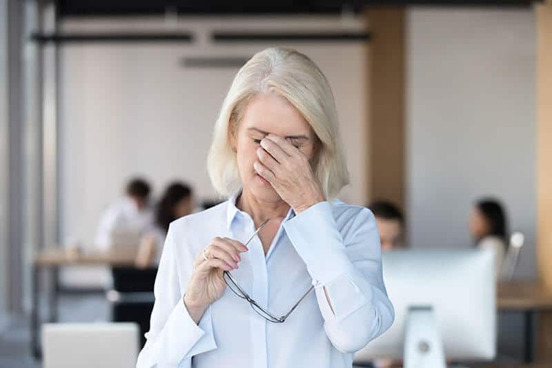 Woman Experiencing Dry Eye